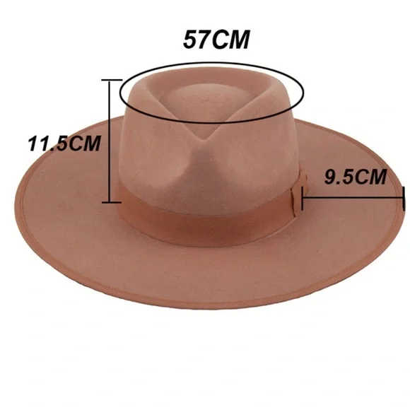 New 100% Wool Quality Unisex Wine color Pencil Roll Fedora Hat with woven ribbon - Picture 9 of 9